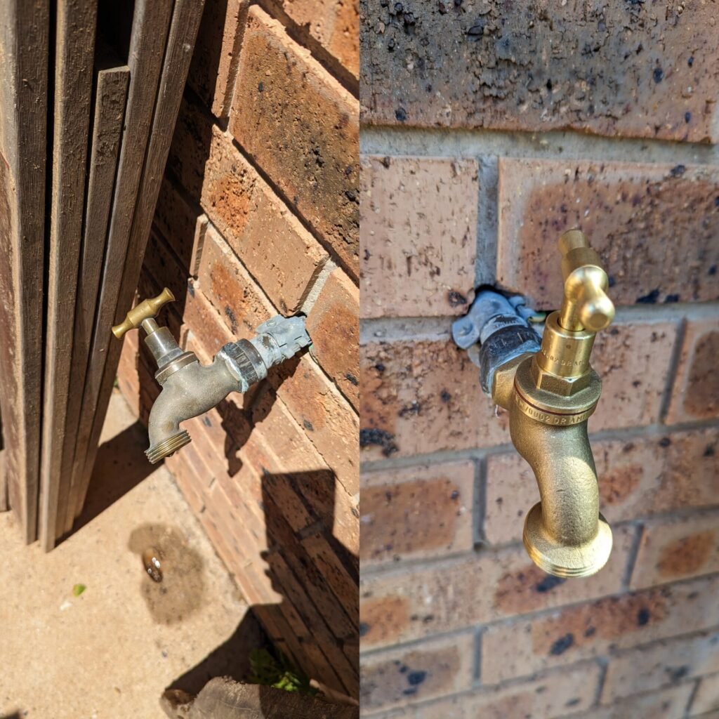 Leaky garden tap replaced